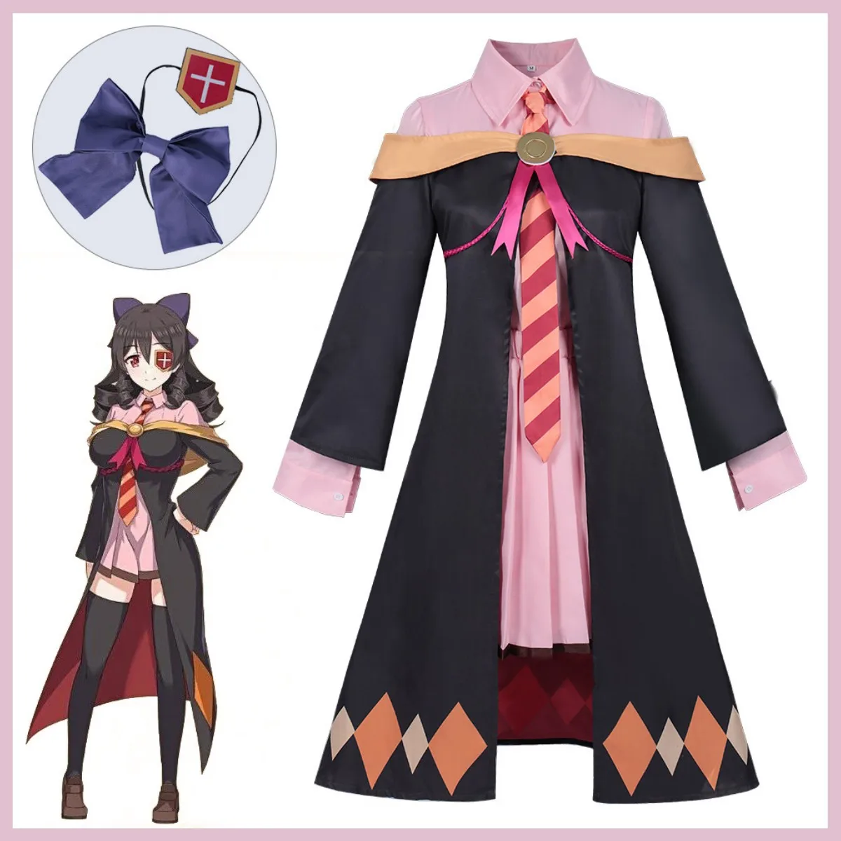 Anime A Certain Magical Index God’s Blessing on This Wonderful World! Dew Cosplay Costume JK Uniform Shawl Coat Woman Sexy Suit