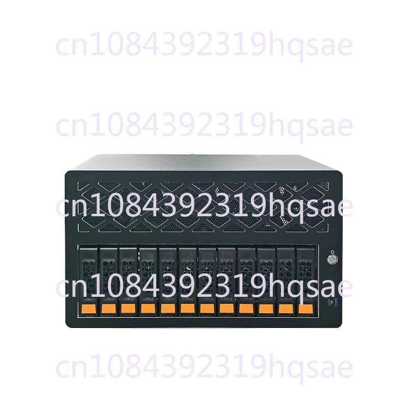 

Nas 12-disk Storage Server Supports ATX Motherboard Half Height PCIE Slot Small 1U Power Supply Hot Swappable Chassis