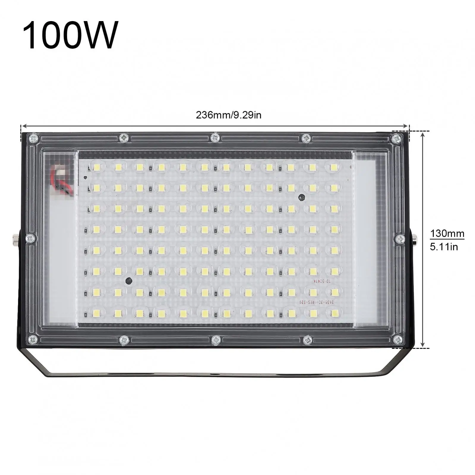 50W / 100W 12V Low Voltage Slim Design Outdoor Waterproof LED Floodlight for Emergency Outdoor Lighting with Electric Clip