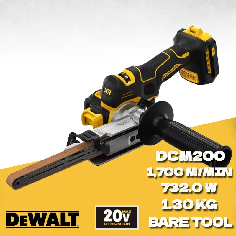 DEWALT DCM200N Brushless Cordless Bandfile Belt Sander Shifting 20V MAX High Power Multifunctional Dewalt Power Tools DCM200