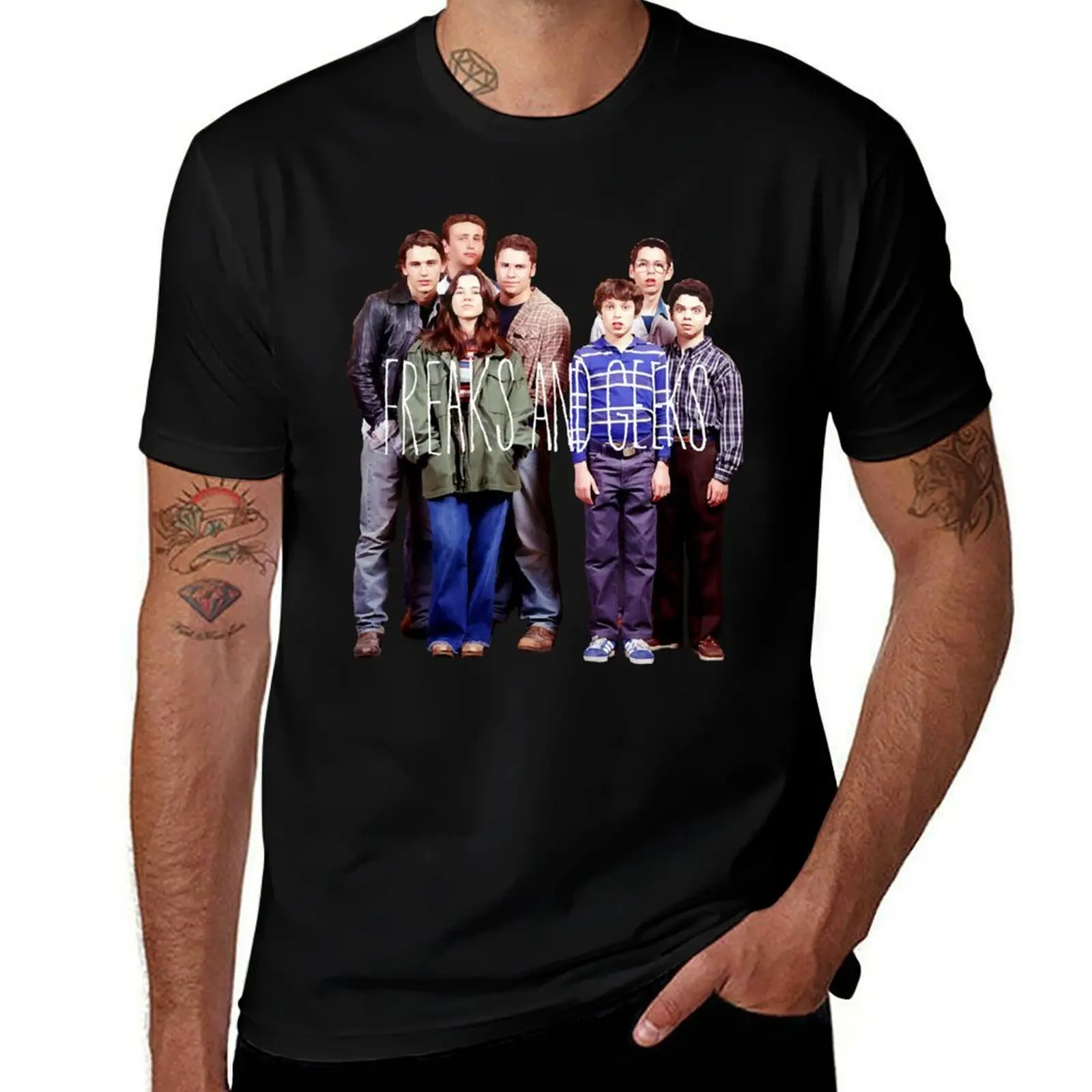 Freaks and Geeks T-Shirt Abstract Pattern Print Top