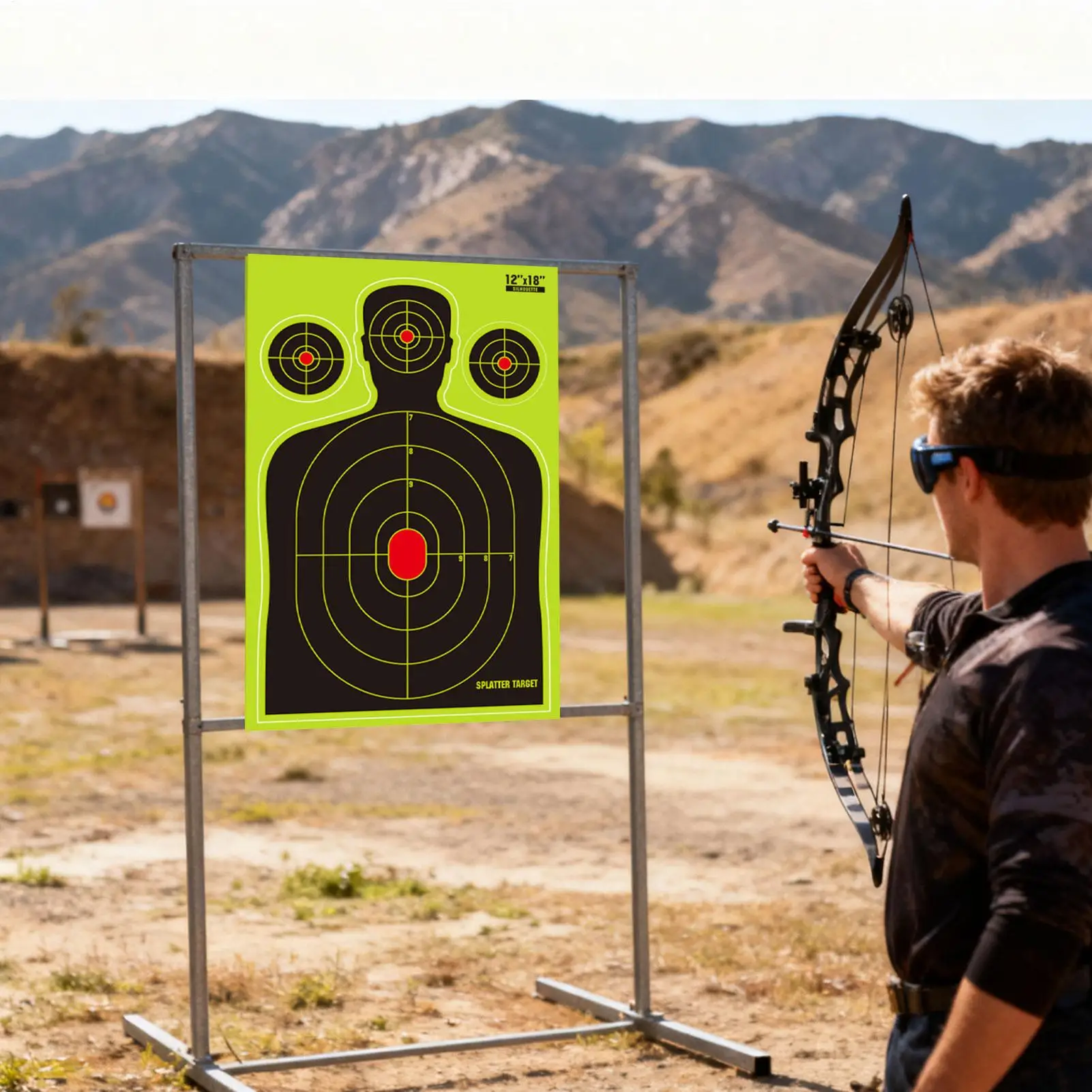 

Набор из 10 мишеней для стрельбы 18x12 дюймов с ярким эффектом разбрызгивания для тренировок на открытом воздухе