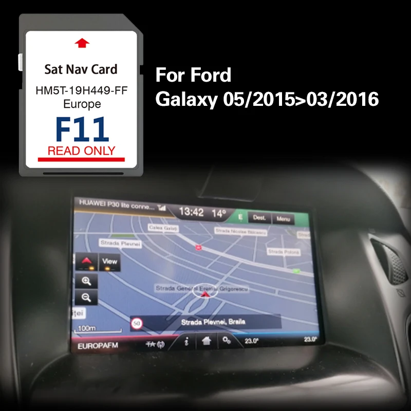 for Ford Galaxy 05/2015-03/2016 Update Navigation Maps Romania Norway UK Coverage SD GPS Card