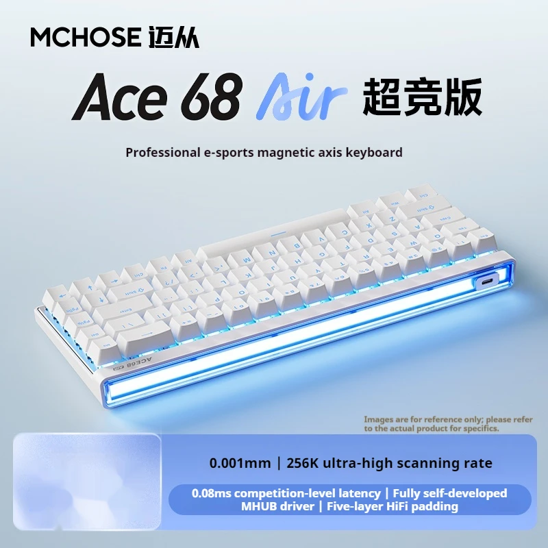 

Mchose Ace 68 Air Magnetic Keyboard Magnetic Switch 8k Polling Rate 128k Scanning Rate Rgb Light Box Customized Gaming Keyboards