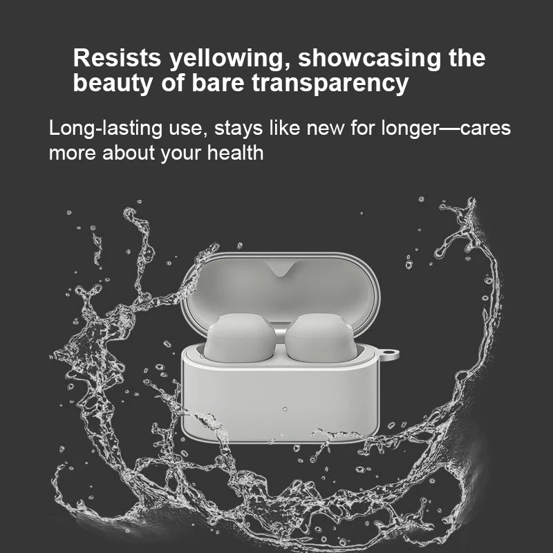 

Transparent Case For Sony WF-1000XM6 Earphone Cover Clear Headphone Protector with Lanyard for WF-1000XM6 Cover