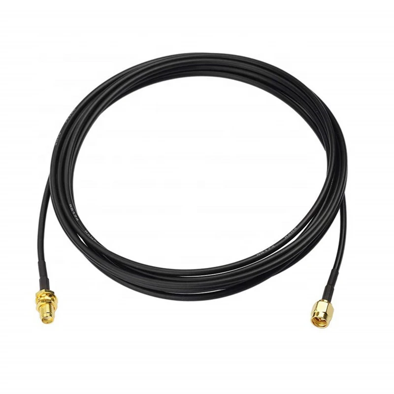 RG174 SMA Male  SMA Female Connector SMA Male Right Angle Extension Cable Copper Feeder Wire for Coax Network Card RG174 Antenna