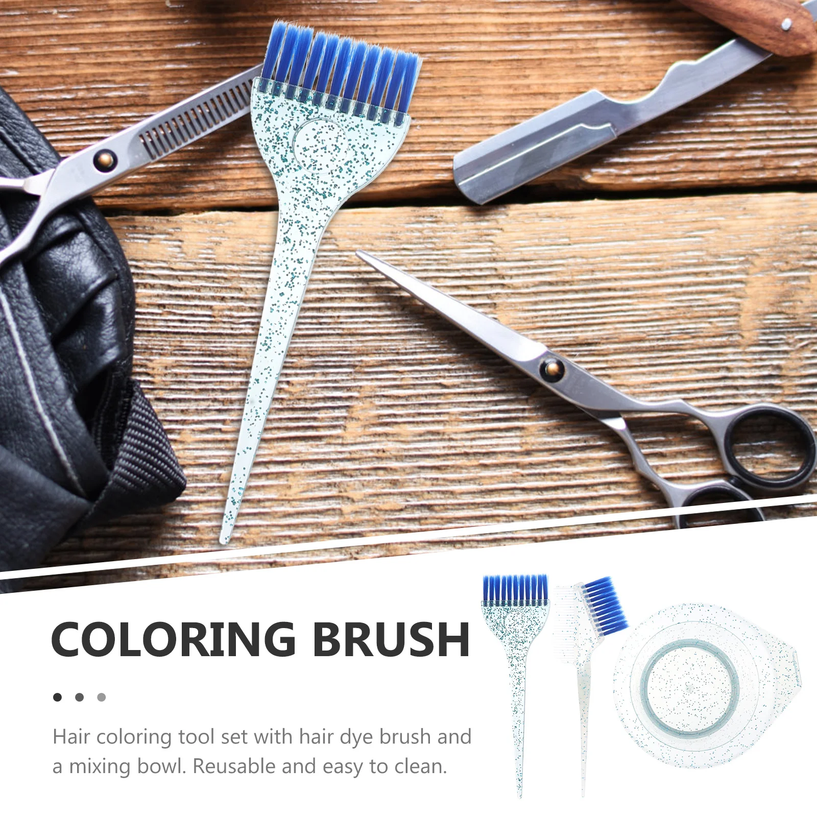 1Set Hair Dye Brush Set Thickened Mixing Bowl Hair Coloring Tool Salon Home Dye Kit Reusable Easy Clean Salon Supplies - Image 5