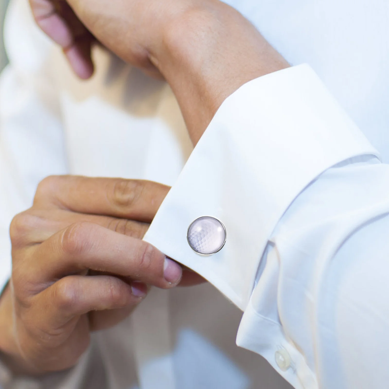 

1 Pair Golf Theme Metal Shirt Studs Business Suit Accessories Vintage Mens Cufflinks Wedding Groom Gift Tuxedo Decor Studs For