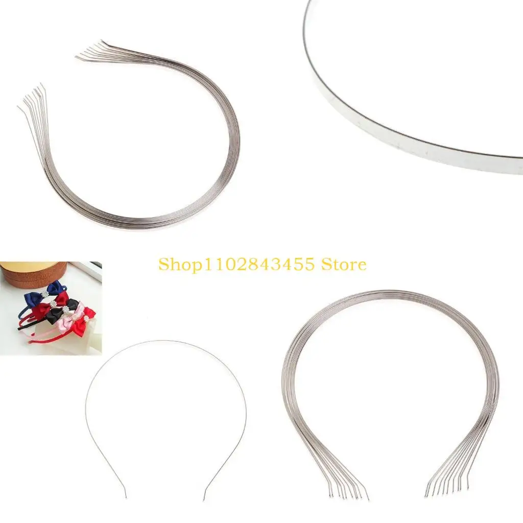 

49MC 10 шт., повязка на голову из серебряного сплава, основа 5 мм, заготовки для головных уборов невесты своими руками