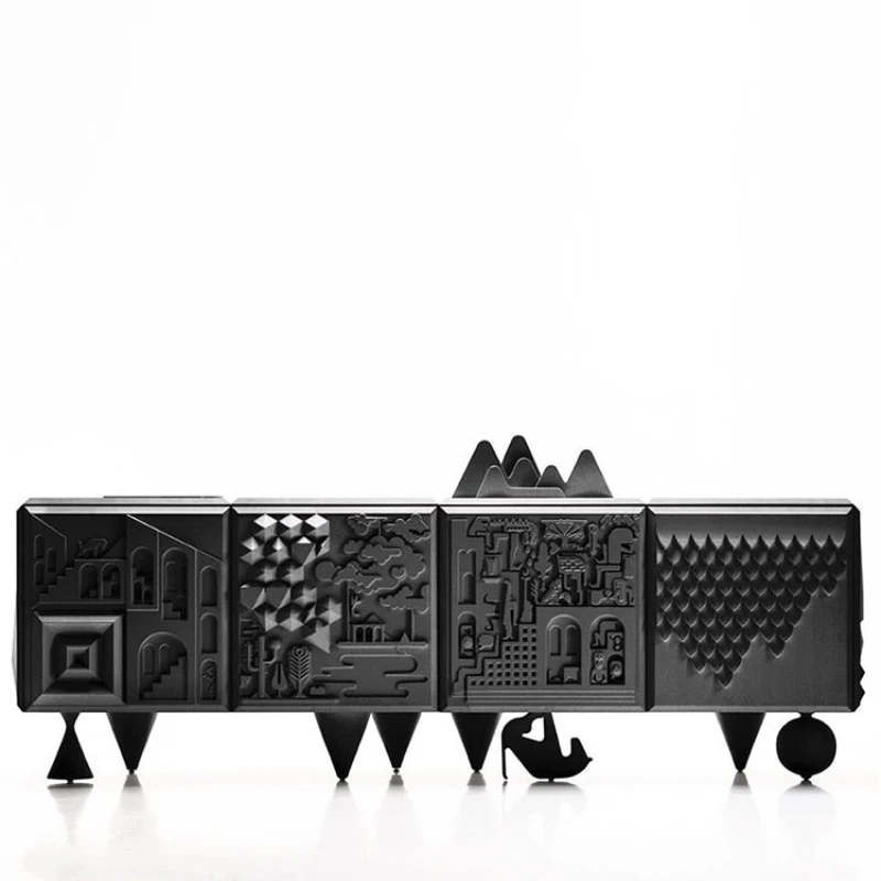 

ZC creative TV cabinet living room home floor dining side cabinet simple modern paint locker