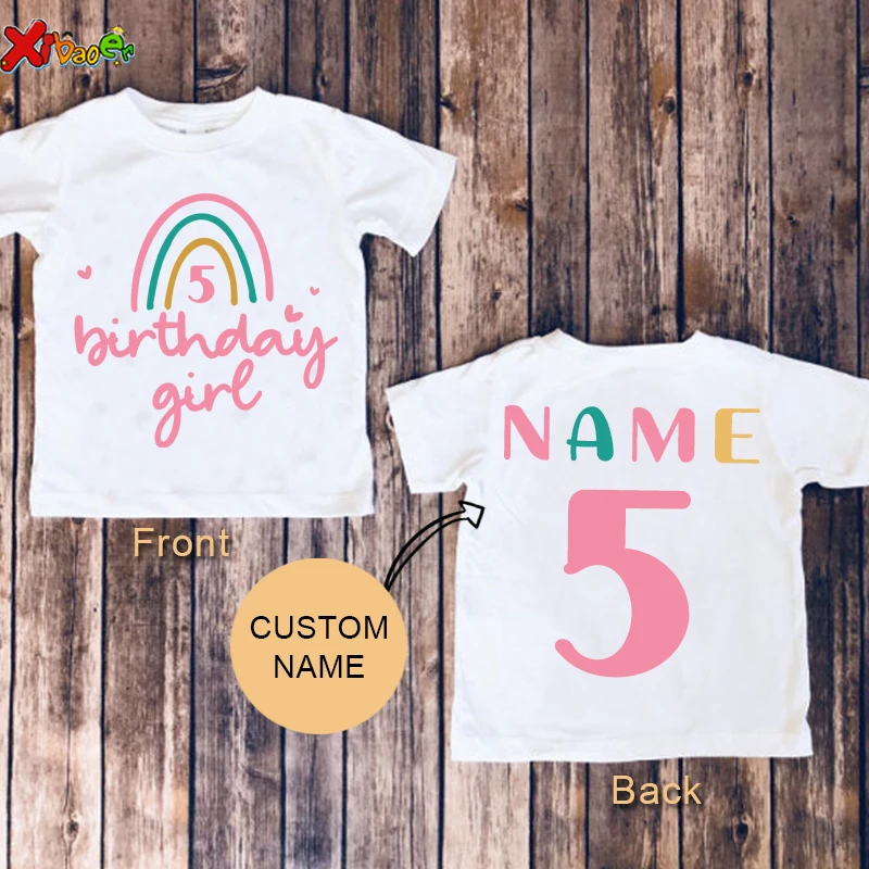 Girls Crown Shirt Royalty Shirt Birthday T-shirt Birthday Party Shirt Girl Shirt Custom Name Shirt Toddler Baby One Kids Summer