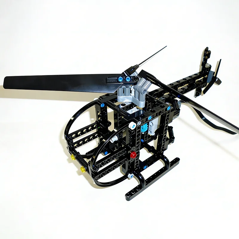 168 stücke MOC Schwarz Hubschrauber Technische Modell Bausteine Architektur Weihnachten Geschenke Spielzeug DIY Kreative Idee Bildung
