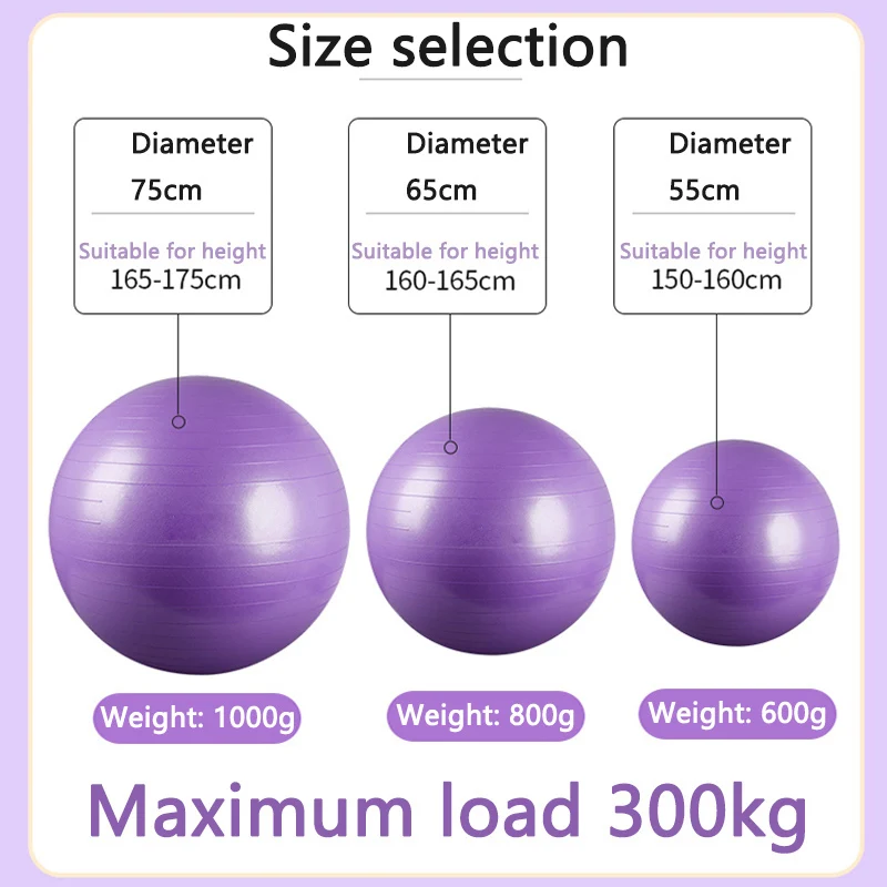 Yoga Balls Fitness 75cm 65cm 55cm Gym Massage Fitball Exercise Peanut Donut Equipment Workout Balance Ball Gymnastics Equipment