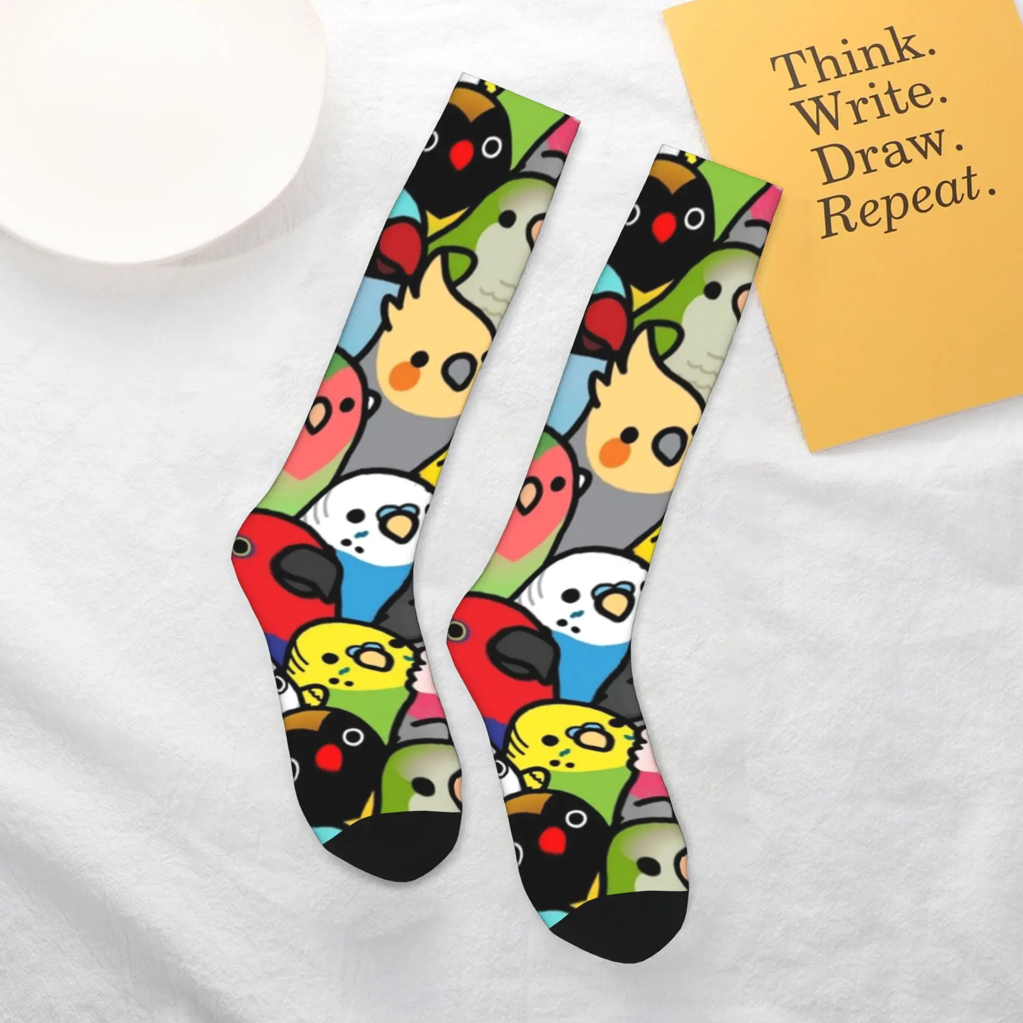 

Всесезонные чулки для экипажа, носки с узором «всесезонные», Harajuku, повседневные длинные носки в стиле хип-хоп, аксессуары для мужчин и женщин, подарки