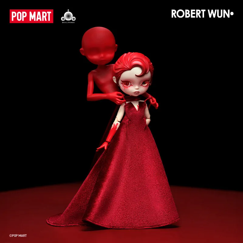POPMART SKULLPANDA × ROBERT WUN Series Action Figure Desk Decoration Model Toy