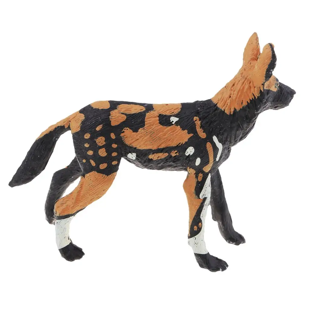 

2-4pack life Animals Action Model Toy for Chidren Gift African Dog