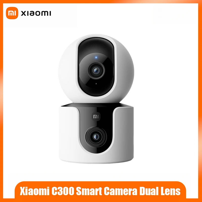

Интеллектуальная камера Xiaomi C300 с двумя объективами 2,5K, ультра прозрачная 360° ° Полноцветное ночное видение с искусственным интеллектом, панорамирование, наклон, WiFi6