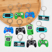 12Pcs Video Game Machine PVC Keychains Kids Boys Birthday Party Favors Gift for guest Goodie Fillers Pinata Toy Backpack Pendant