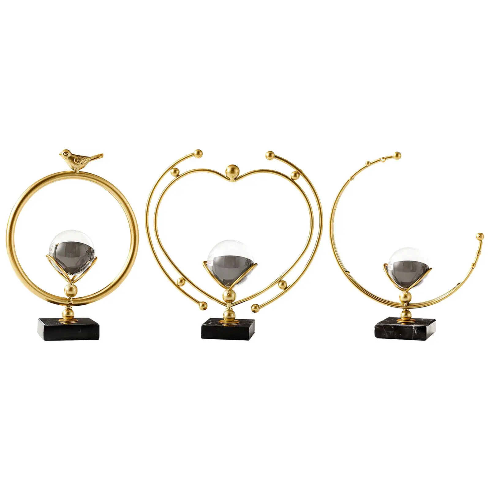 Ball Ornament Decorative Statue Nordic Present Collectible Sculpture Desktop