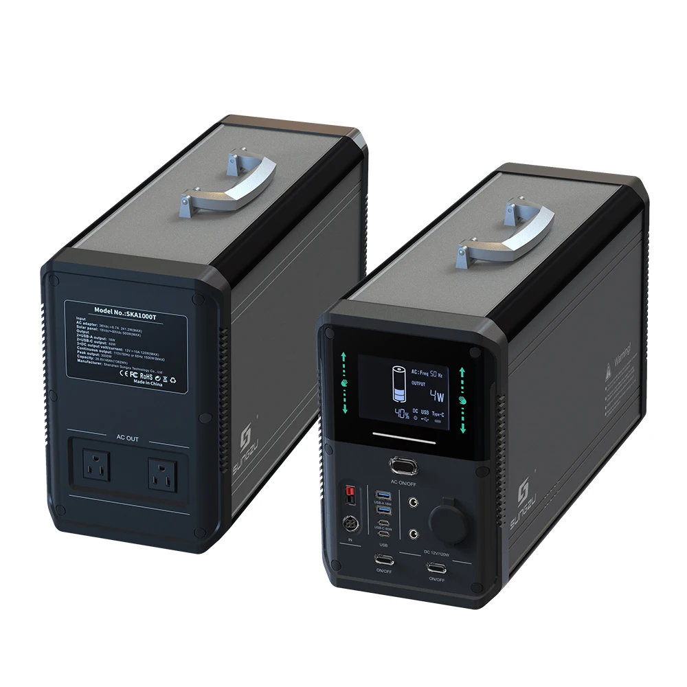 Portable power power station high capacity 1500W solar outdoor camping Uninterruptible Power Supply (UPS)