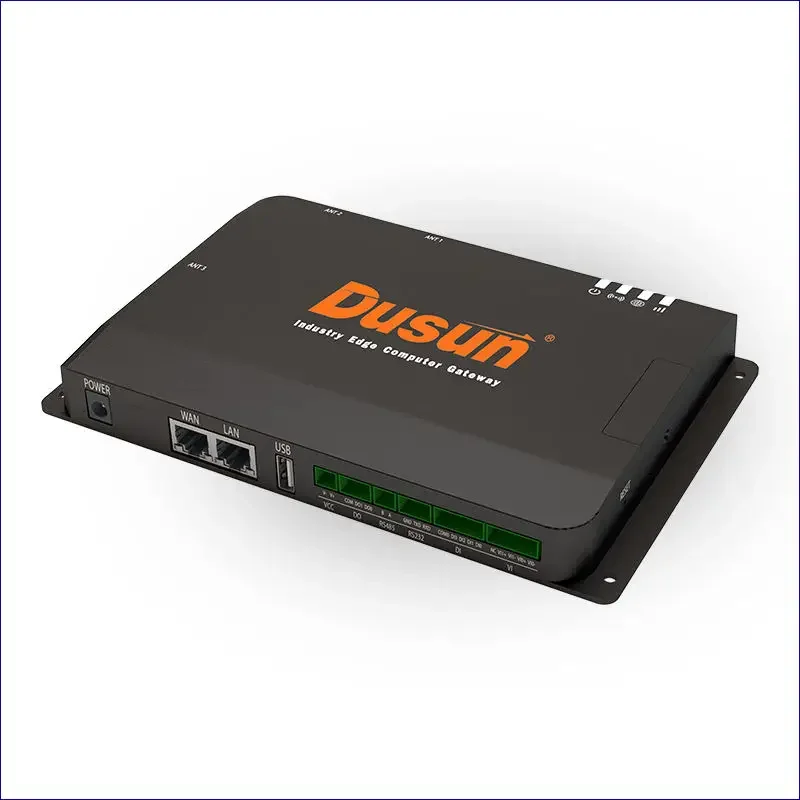 Dusun High-performance Edge Computer Hub I/O port Bacnet Modbus Rtu Tcp Mqtt Industrial Gateway