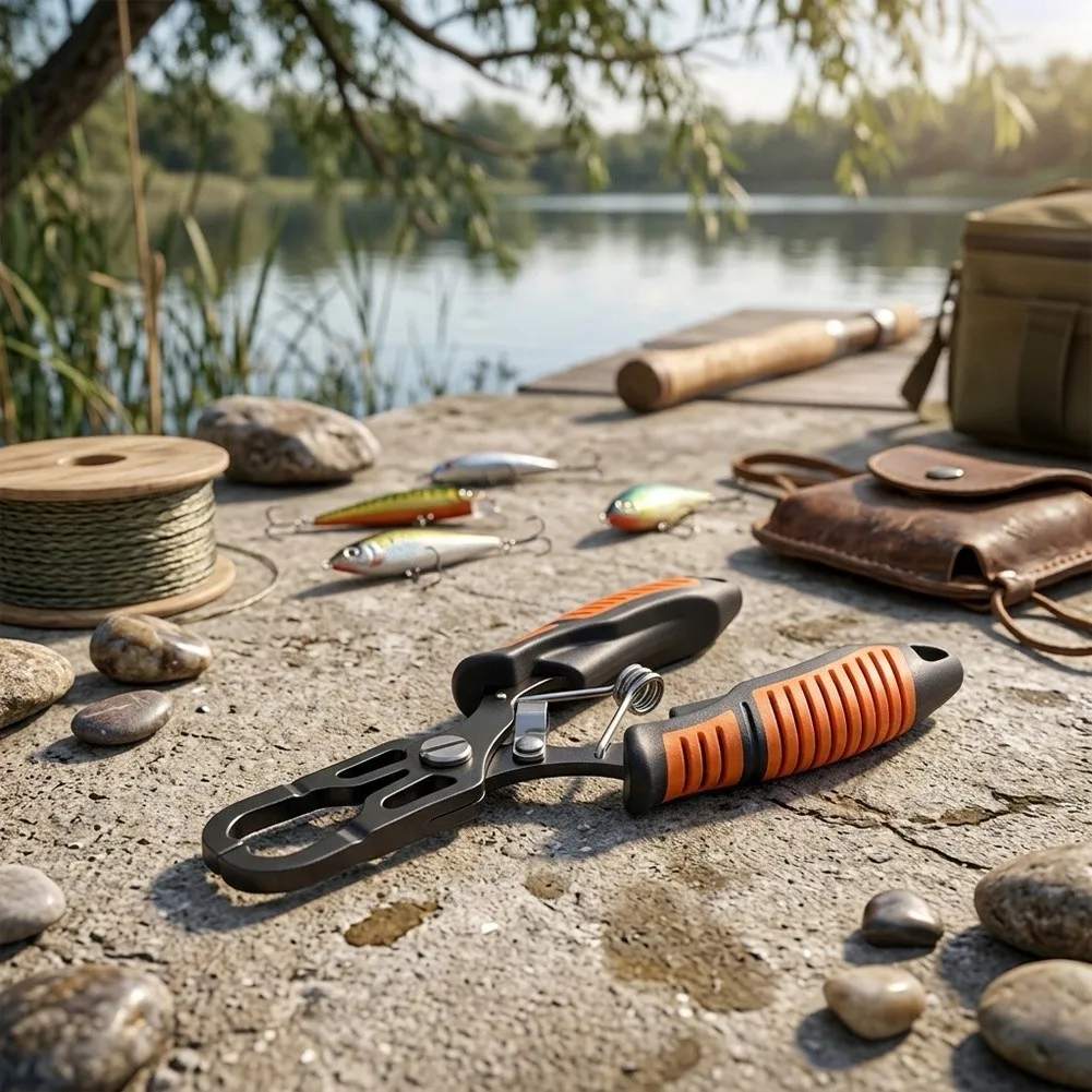 Hook Removal Device Fishing Pliers Tool For Secure Fish Handling Wet Condition Stability Lightweight Compact Build