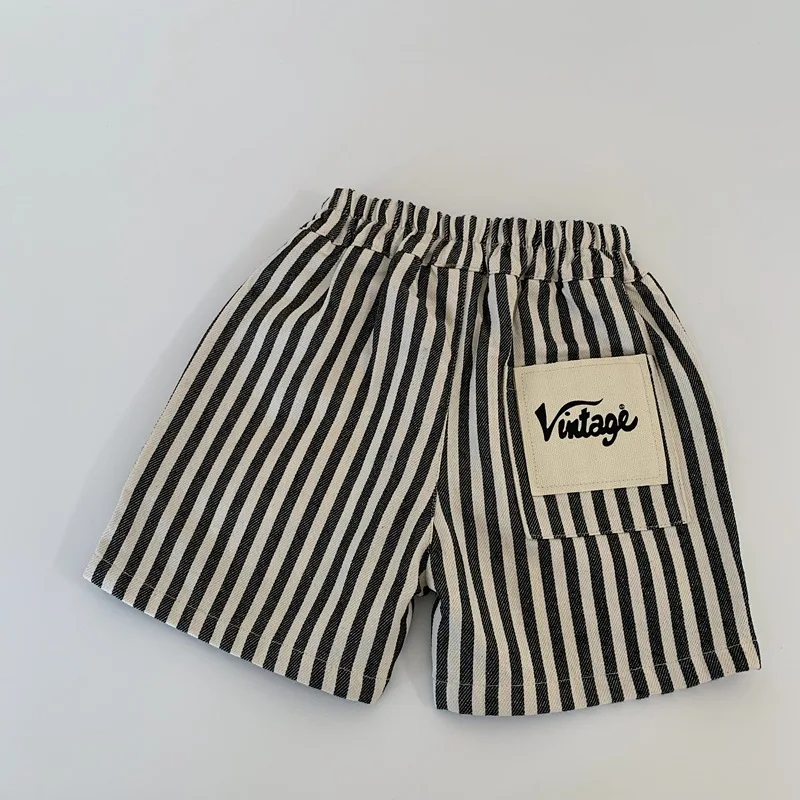 

Kids Shorts For Children 1-6 Years Summer New Boys Striped Short Pants Toddler Cotton Clothes Kids Loose Children Clothing
