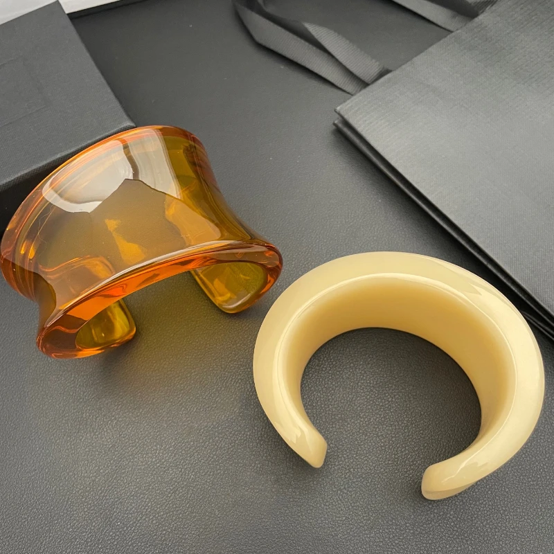 

Европа Америка модный акриловый широкий браслет высшего качества женский эффектный роскошный ювелирный тренд