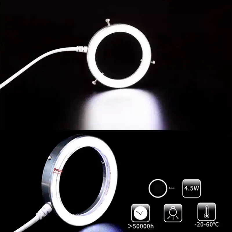 Microscope Accessories 60 LED Adjustable Ring for illuminator Light for STER