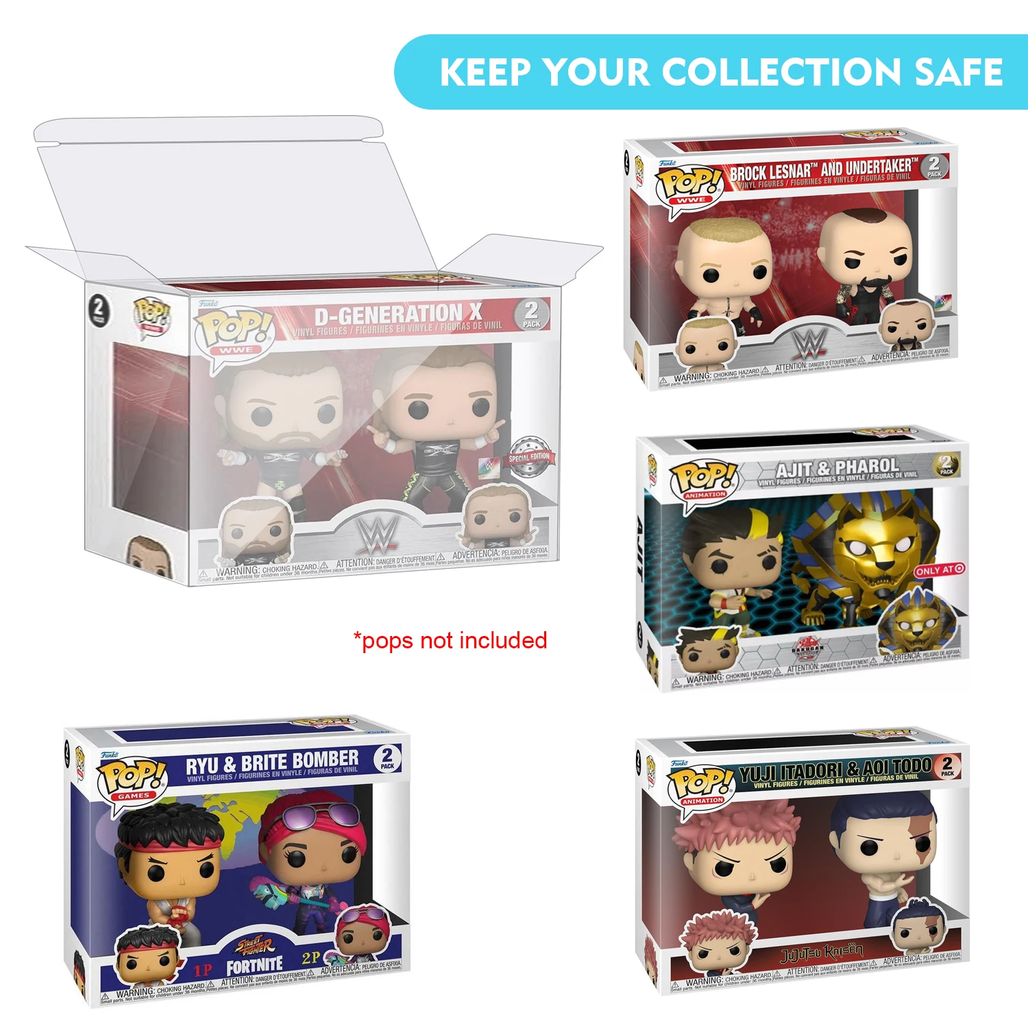 HIGOPLAY Paquete 2 en 1 Funda  - Funko Pop Protector reseña y precio
