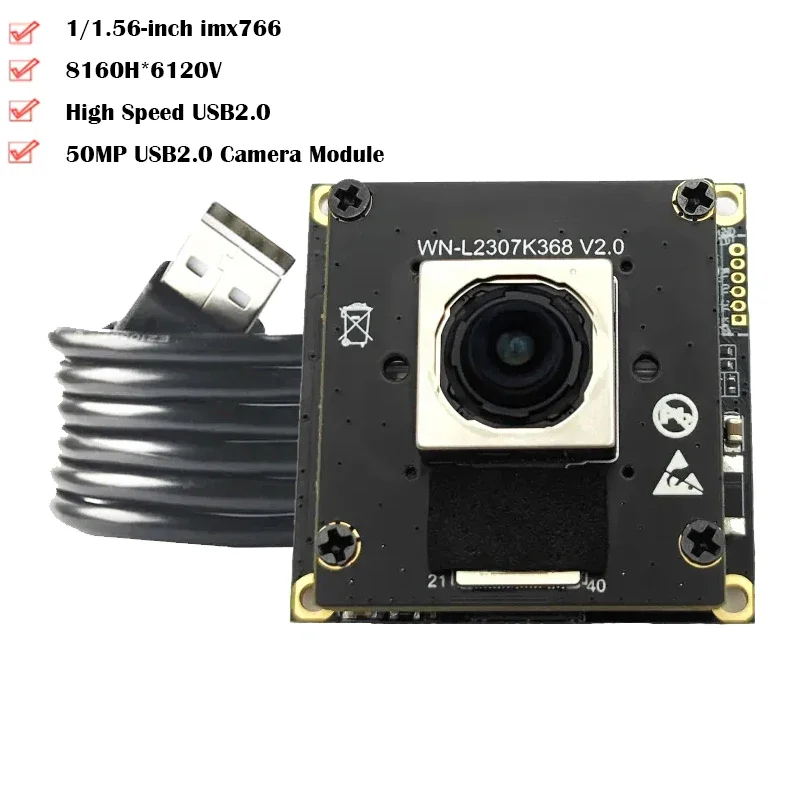 VoltS8160 X 6120 Imx766 50mp Usb2.0 Camera Module Pd High Speed For Conference, Live Streaming Uvc-compliant, Plug And