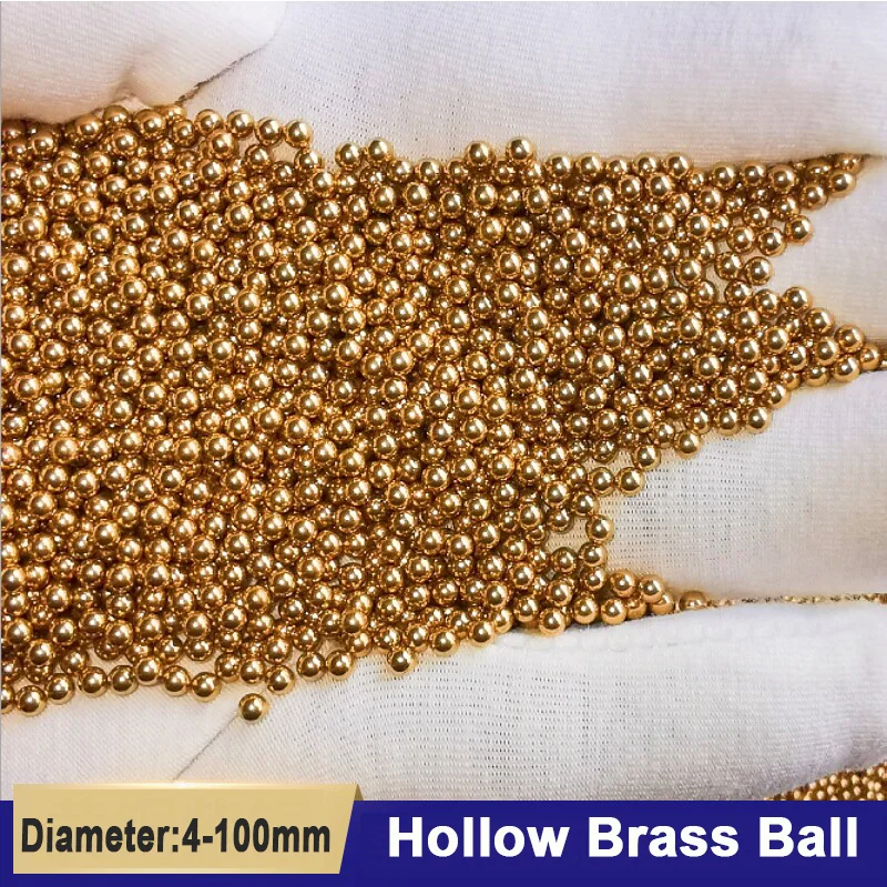 1-20pcs Hollow Brass Ball Bead Anti-corrosion Pure Copper Ball Dia 4/5/6/7/8/10/12/14/16/18/20/25/30/35/40/53/60/80-200mm