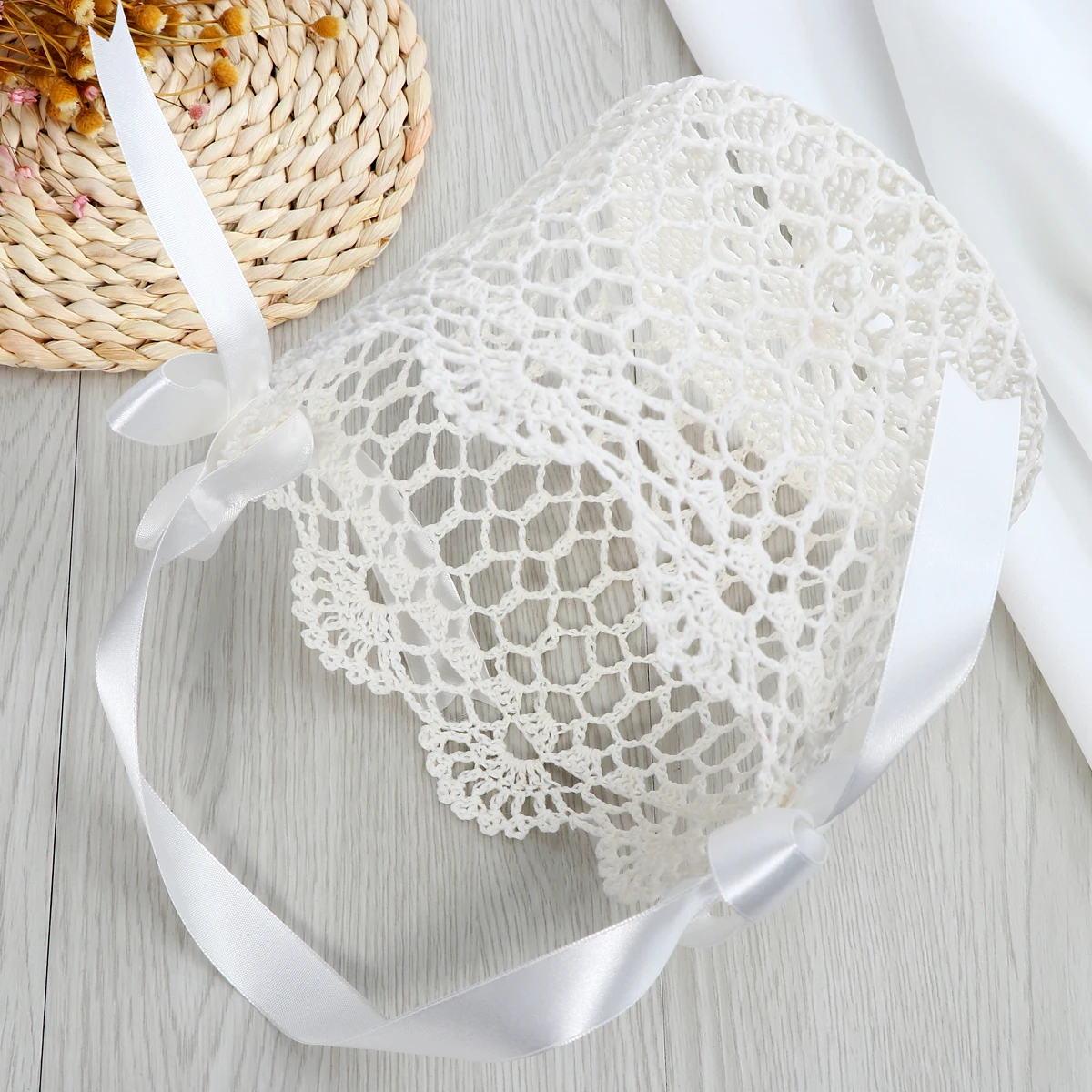 

Wedding Flower Baskets Pure Wedding Accessories White Accessories for Ceremonies Elegant Romantic Decorations Storage