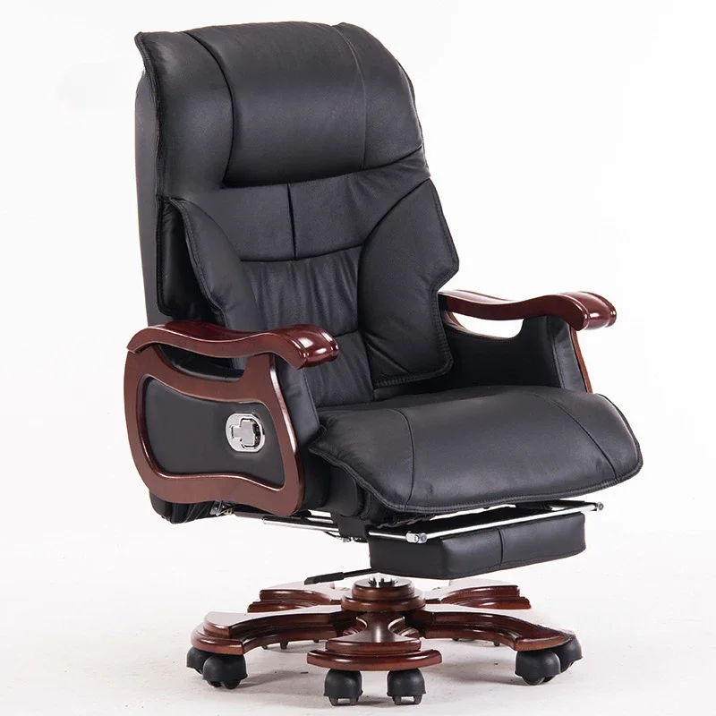 

Light Luxury Computer Chair Solid Wood Office Chairs Modern Bedroom Furniture Household Study Leisure Armchair Lifting Recliner