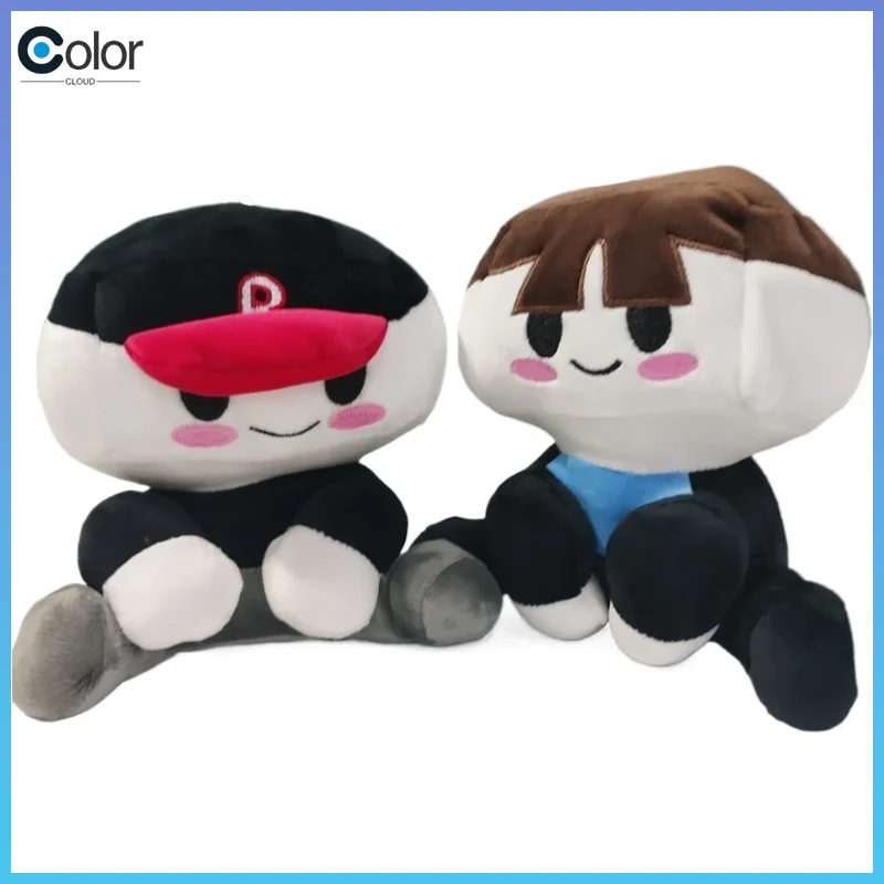New Blox Buddies Plush Toys Cartoon Girl Black With Hat Yellow Decorative Doll Home Room Gifts For Kids
