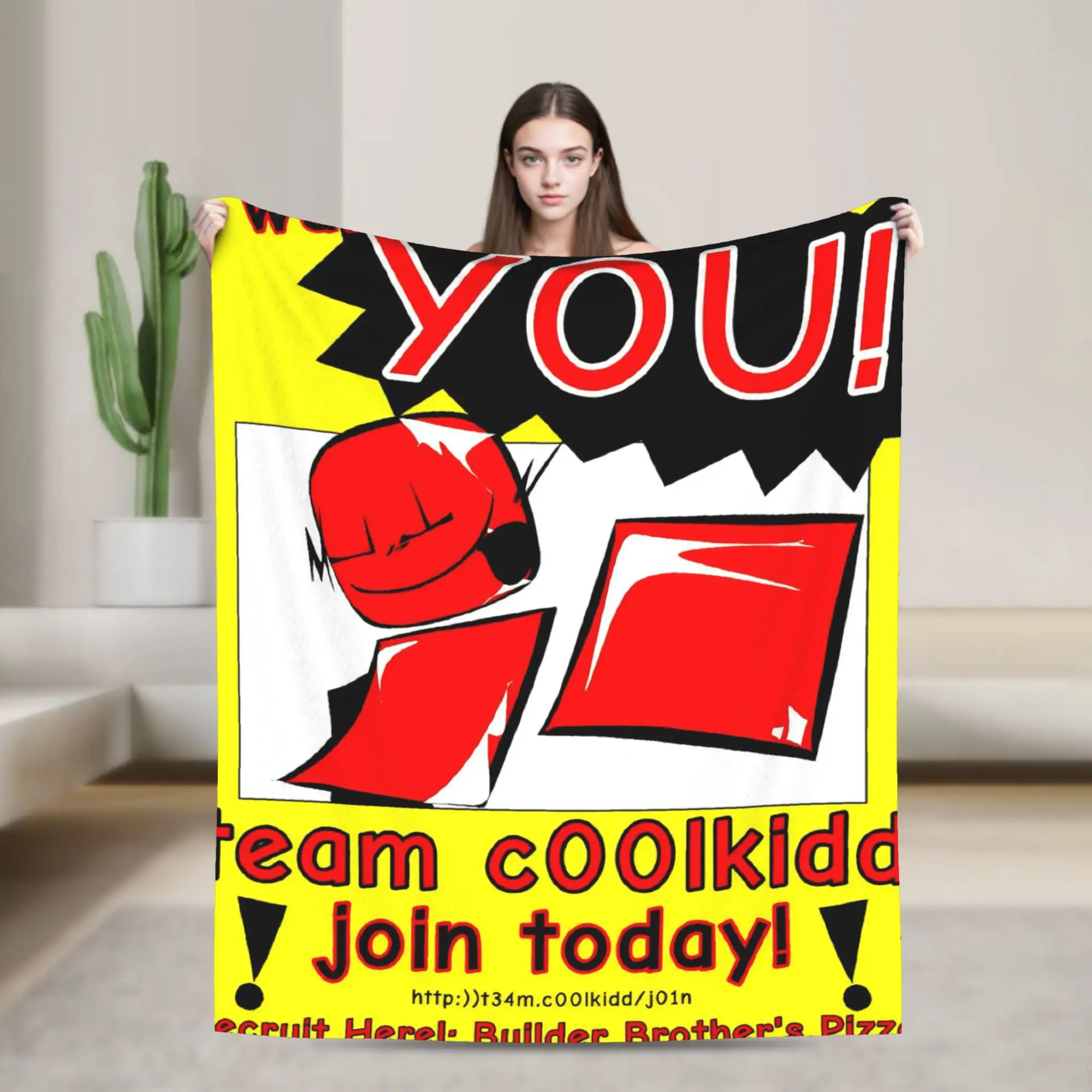 

Team C00lkidd Join Today Blanket Picnic Flannel Throw Blanket For Living Room Super Warm Design Quality Bedspread Gift