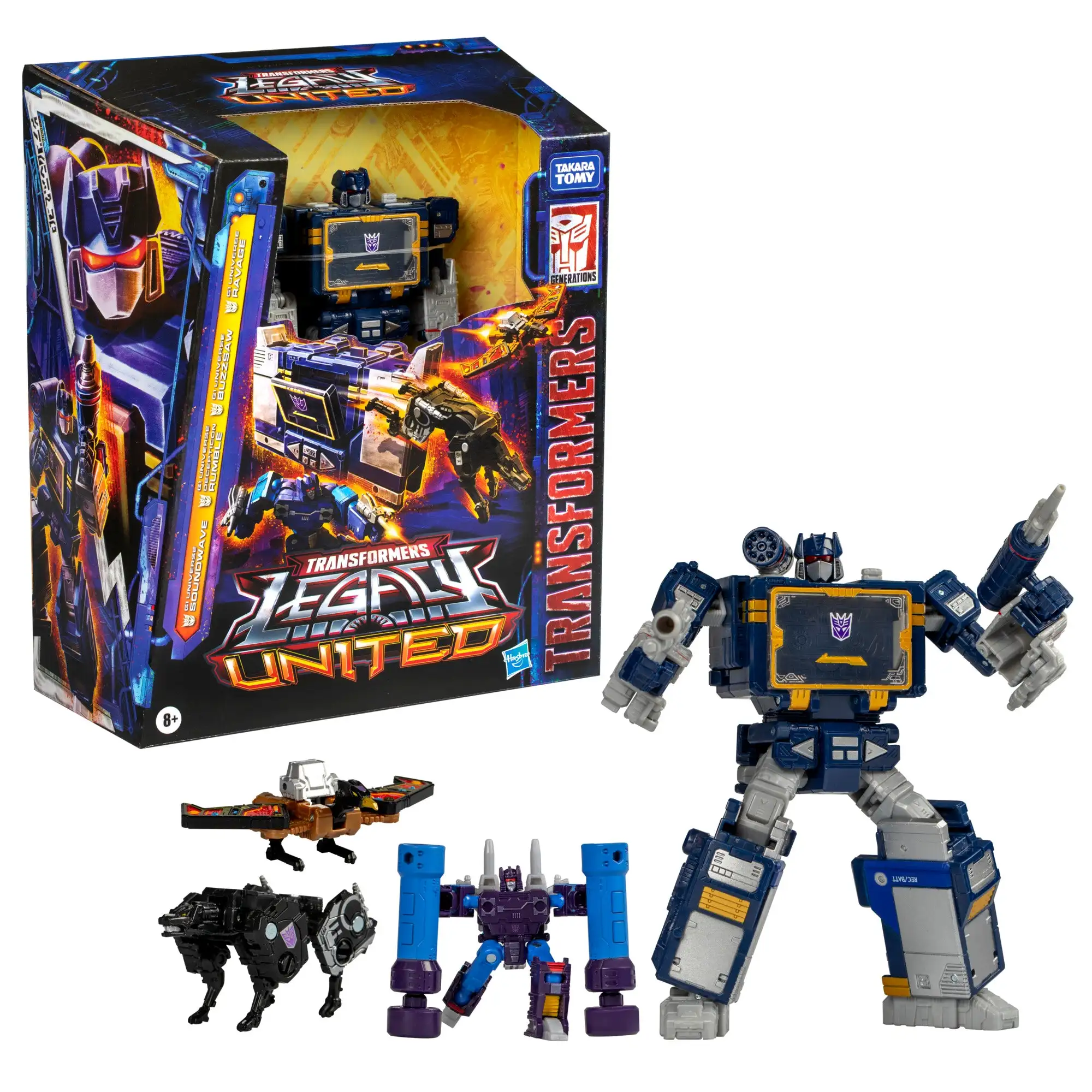 

【Pre-sale October 1st 2024】Hasbro Transformers Legacy United Voyager Class G1 Universe Soundwave F9188