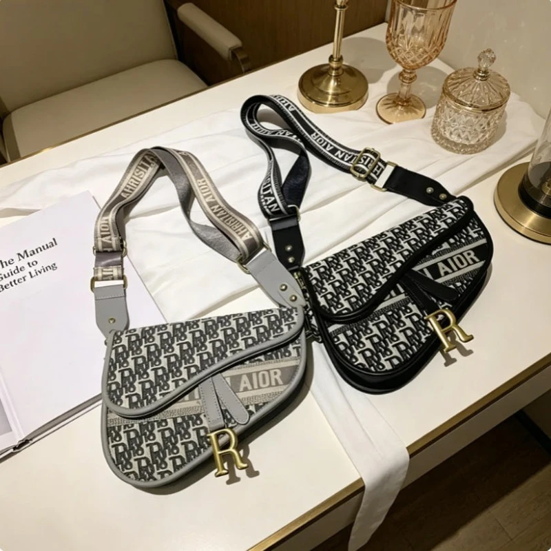 Shoulder Purse Handbag Tote Fashion Crossbody Black Saddle Bag Designer 2026 Women's Daily Hundred 31b