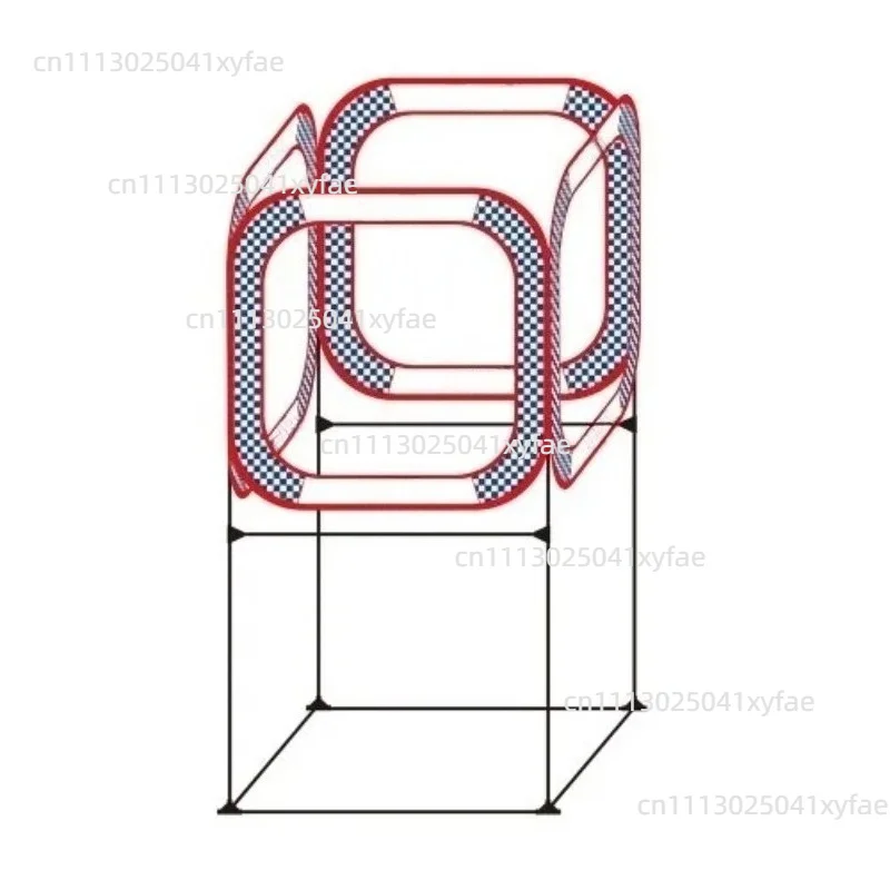 AC-TZ01-80 80x80cm Four Sides Through FPV Race Cube Gate w/ Holder for RC Aircraft Quadcopter Racing