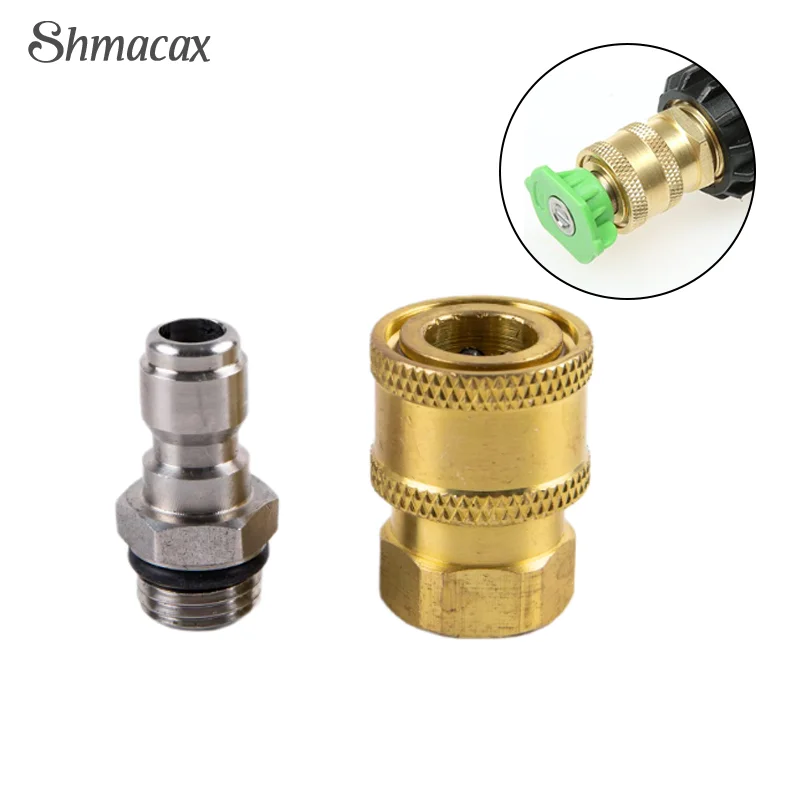 

High Pressure Washer Connector Adapter 1/4" Female Quick Connect M14*1.5 Thread