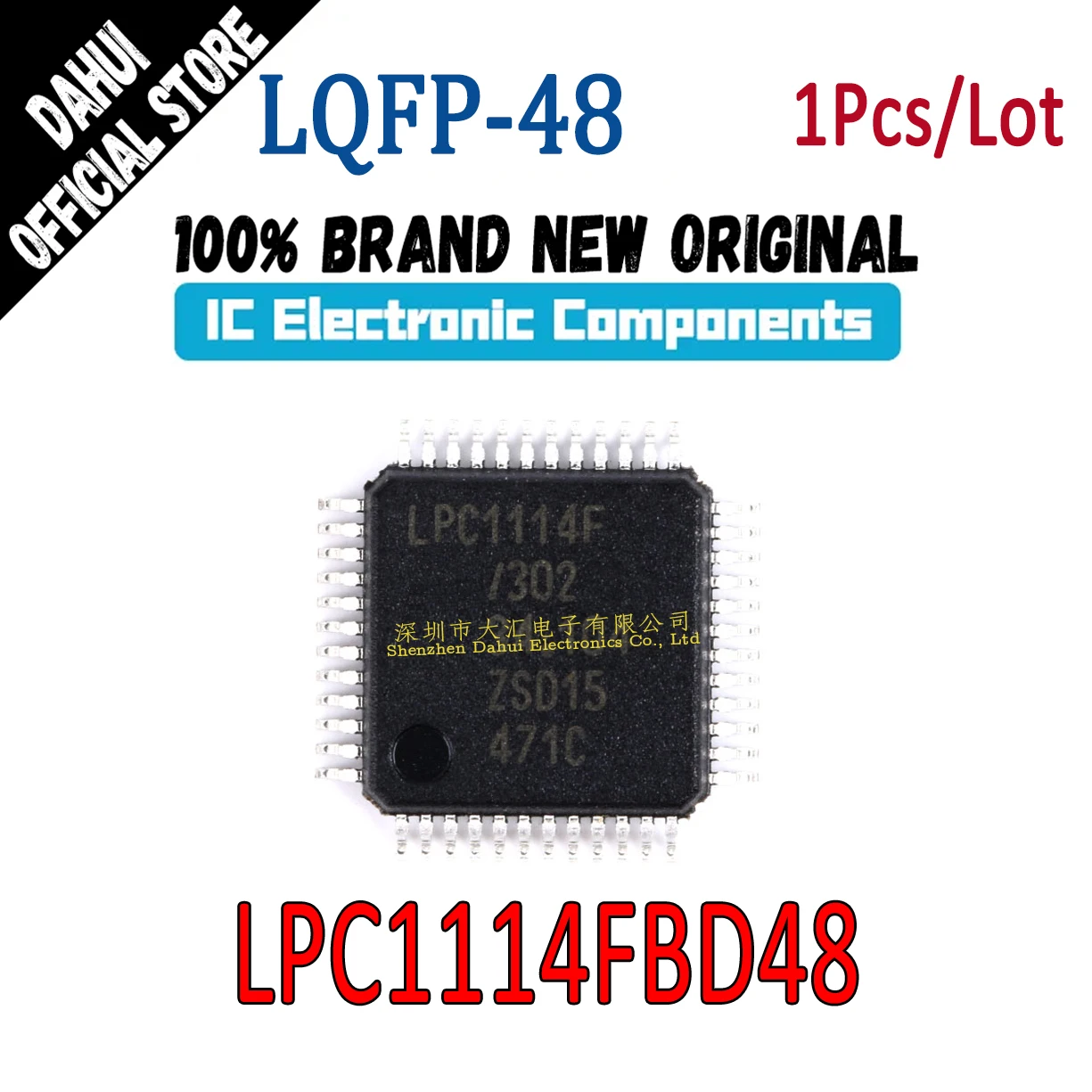 

LPC1114FBD48 LPC1114F /301/302/303/333 LQFP-48 Microcontroller chip IC new original