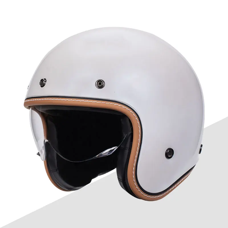 

DOT ECE Motorbike Casco Scooter Moto Motorcycle Open Face Vintage Helmets Four Seasons Racing Capacete Para Moto Helmet 2024