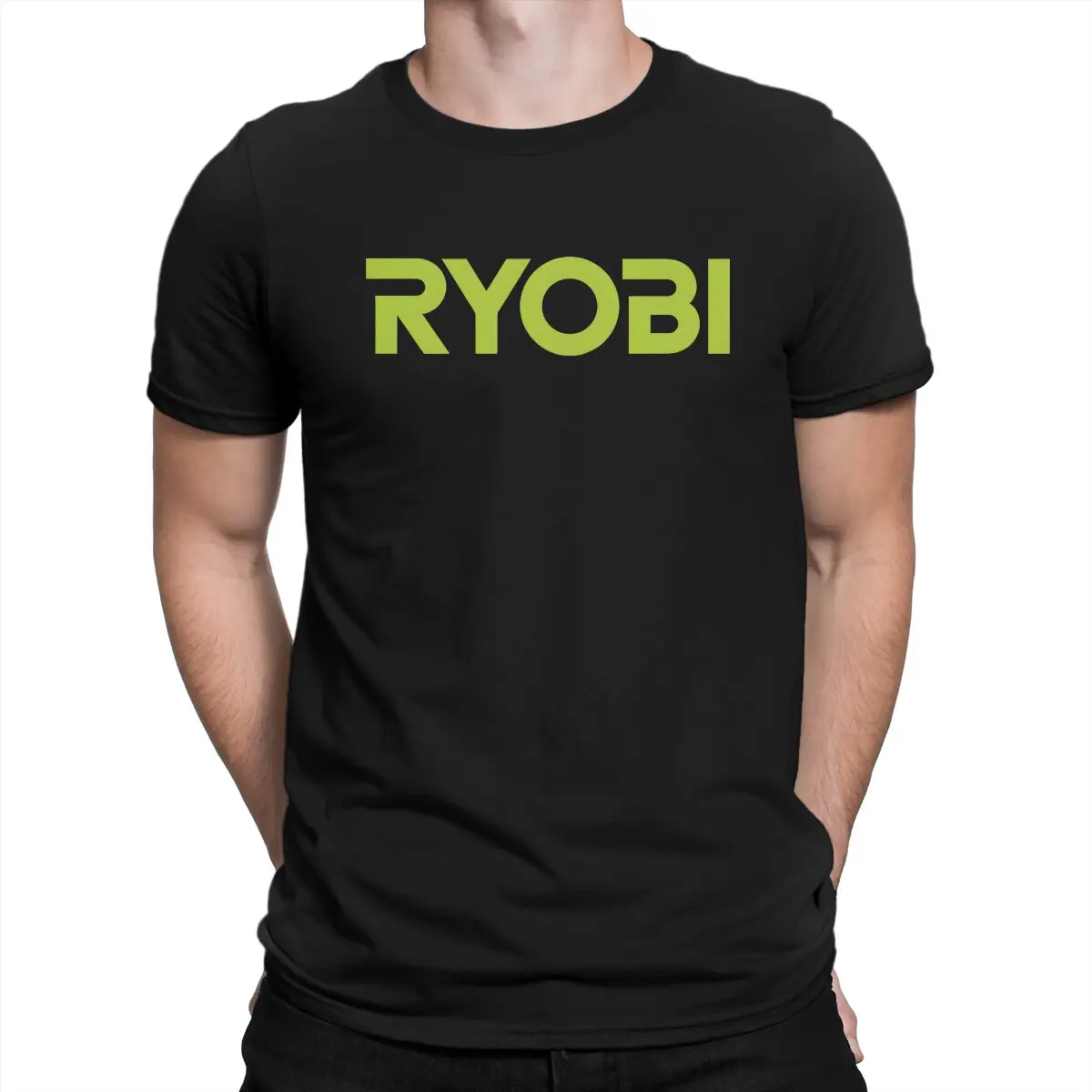 Ryobi Tools Metal Print T Shirt for Men 100% Cotton Casual T-Shirts Round Collar Ryobi Tee Shirt Short Sleeve Clothes Party