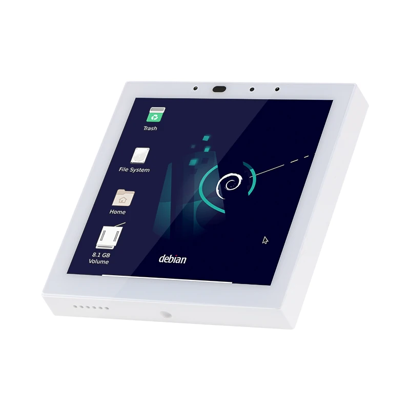 Smart Home 4inch flush Mount Touch Screen Android Linux RJ45 POE Tablet PC with RS485