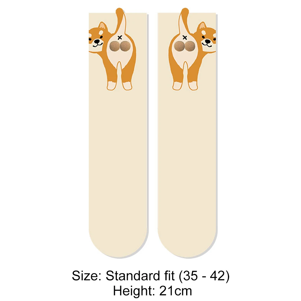 2 قطعة الجوارب القطنية مضحك مع كرات جوارب قطنية ناعمة تنفس الكلب الأوسط جوارب أنبوبية هدايا الجدة لمحبي الكلاب