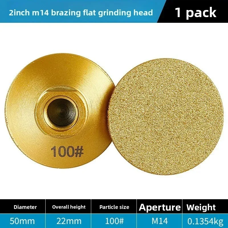 

Marble Stone Countertop Trimming Rough Polishing Disc Angle Grinder Abrasive Pad M14 Diamond Brazed Flat Grinding Head 2026