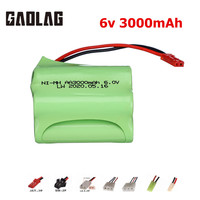 6v 3000mAh NIMH Battery For RC Cars Boats Robots Tanks Gun Spare Parts AA Ni-MH 2400mah 6v Rechargeable Battery Pack 1pcs