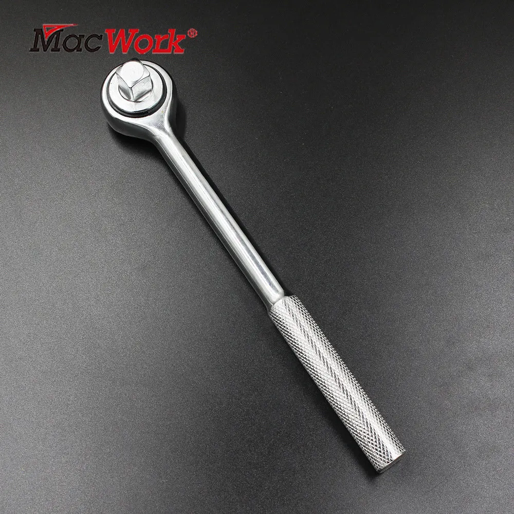 Macwork 45 Teeth High Torque Ratchet Wrench for Socket Quick Release Square Head Spanner Socket Drive Hand Tools H Handle