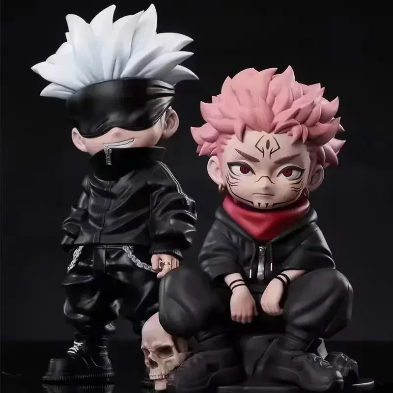 

IN stock New Jujutsu Kaisen Figure Itadori Yuji Gojo Satori Fushiguro Megumi Kugisaki Kawaii Toy Car Decoration PVC Model Gift