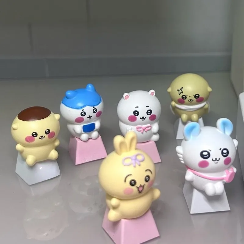 

Аниме-кейкапы на заказ: милые кейкапы в стиле Чиикава, совместимые с переключателями Cross Shaft, для механических клавиатур OEM, кавайные.